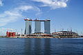 Overview of the Marina Bay Sands Under Construction.JPG