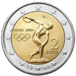 €2 commemorative coin Greece 2004.png