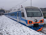 DT1 diesel-electric train at Baltiyskiy rail terminal.JPG