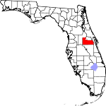 Округ Ориндж на карте штата.
