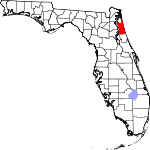 Округ Сент-Джонс на карте штата.