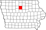 Округ Райт на карте штата.