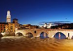 Verona - ponte pietra at sunset.jpg