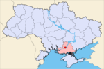 Берислав на карте страны