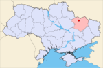 Харьков на карте страны