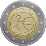 Словения, СЕРИЯ «10 ЛЕТ ВВЕДЕНИЯ ЕВРО», 2009