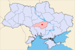Кировоград на карте страны
