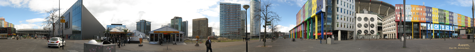 Панорамный вид окрестности «Амстердам Арены» 18 марта 2008 года.