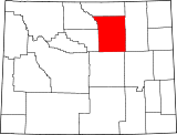 Map of Wyoming highlighting Johnson County.svg
