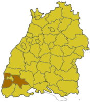 Брайсгау — Верхний Шварцвальд (район) на карте