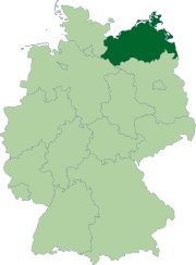 Мекленбург — Передняя Померания на карте