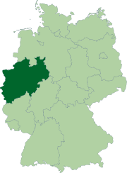 Северный Рейн — Вестфалия на карте