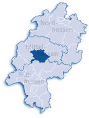 Гиссен (район) на карте