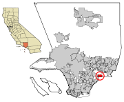 LA County Incorporated Areas La Habra Heights highlighted.svg