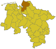 Куксхафен (район) на карте
