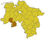 Оснабрюк (район) на карте