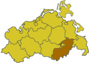 Мекленбург-Штрелиц (район) на карте