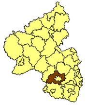 Кайзерслаутерн (район) на карте
