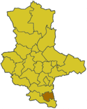Вайсенфельс (район) на карте