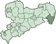Лёбау-Циттау (район) на карте