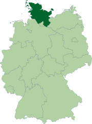 Шлезвиг-Гольштейн на карте