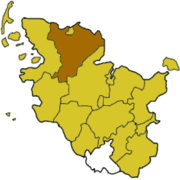 Шлезвиг-Фленсбург (район) на карте