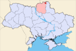 Но́вгород-Се́верский на карте области