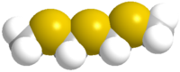 2,4,6-тритиагептан: вид молекулы