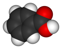 Бензойная кислота: вид молекулы