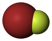 Фторид брома(I): вид молекулы
