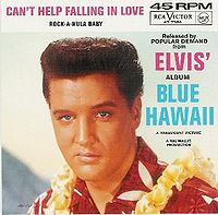 Обложка сингла «Can’t Help Falling in Love» (Элвиса Пресли, 1961)