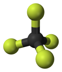 Тетрафторид углерода: вид молекулы