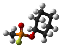 Циклозарин: вид молекулы
