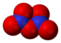Оксид азота(V): вид молекулы