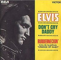 Обложка сингла «Don’t Cry Daddy» (Элвиса Пресли, 1969)