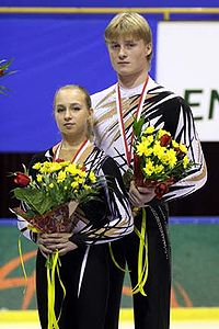 Ekaterina Sheremetieva & Mikhail Kuznetsov 2007-2008 ISU Junior Grand Prix Final.jpg