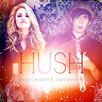 Обложка сингла «Hush» (Эмили Осмент и Джоша Рамсей, 2011)