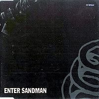 Обложка сингла «Enter Sandman» (Metallica, 1991)