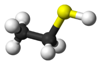 Этантиол: вид молекулы