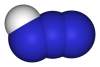Азотистоводородная кислота: вид молекулы