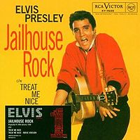 Обложка сингла «Jailhouse Rock» (Элвиса Пресли, 1957)