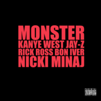 Обложка сингла «Monster» (Канье Уэста, 2010)