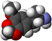 3-метокси-4,5-метилендиоксиамфетамин: вид молекулы