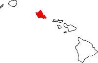 округ Гонолулу на карте