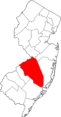 Округ Бёрлингтон на карте
