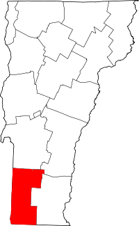 Округ Беннингтон на карте