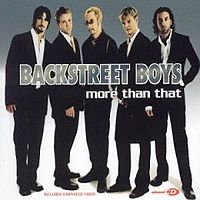 Обложка сингла «More than that» (Backstreet Boys, 2001)