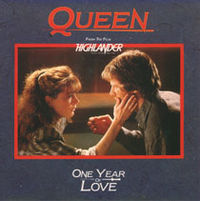 Обложка сингла «One Year of Love» (Queen, 1986)