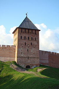 Palace Tower in Velikiy Novgorod Detinets.jpg