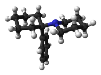 Фенциклидин: вид молекулы